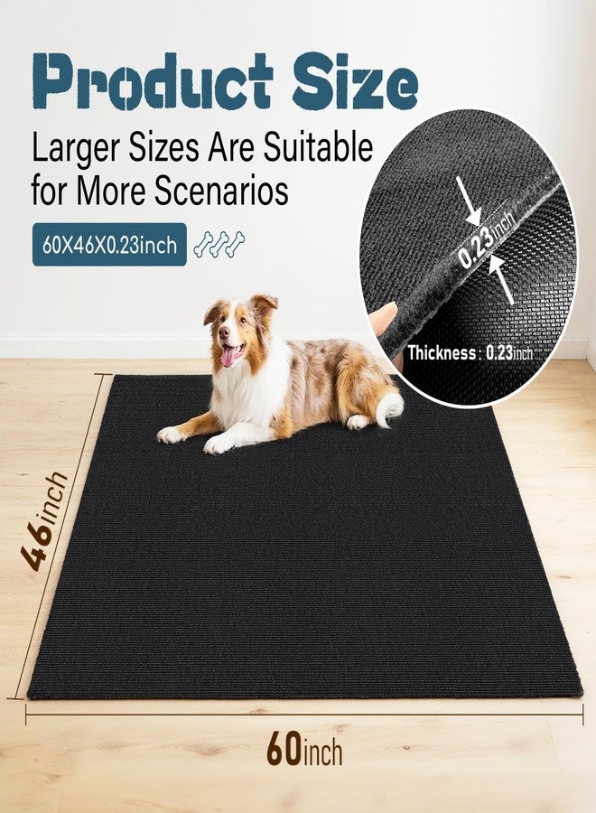 Wibeelee 46" X 60" X 0.23'' Mat for Under Dog Crate Waterproof Non-Slip Kennel Mat to Protect Floors Extra Large Absorbs Urine Reusable Dog Playpen Mat - Image 2